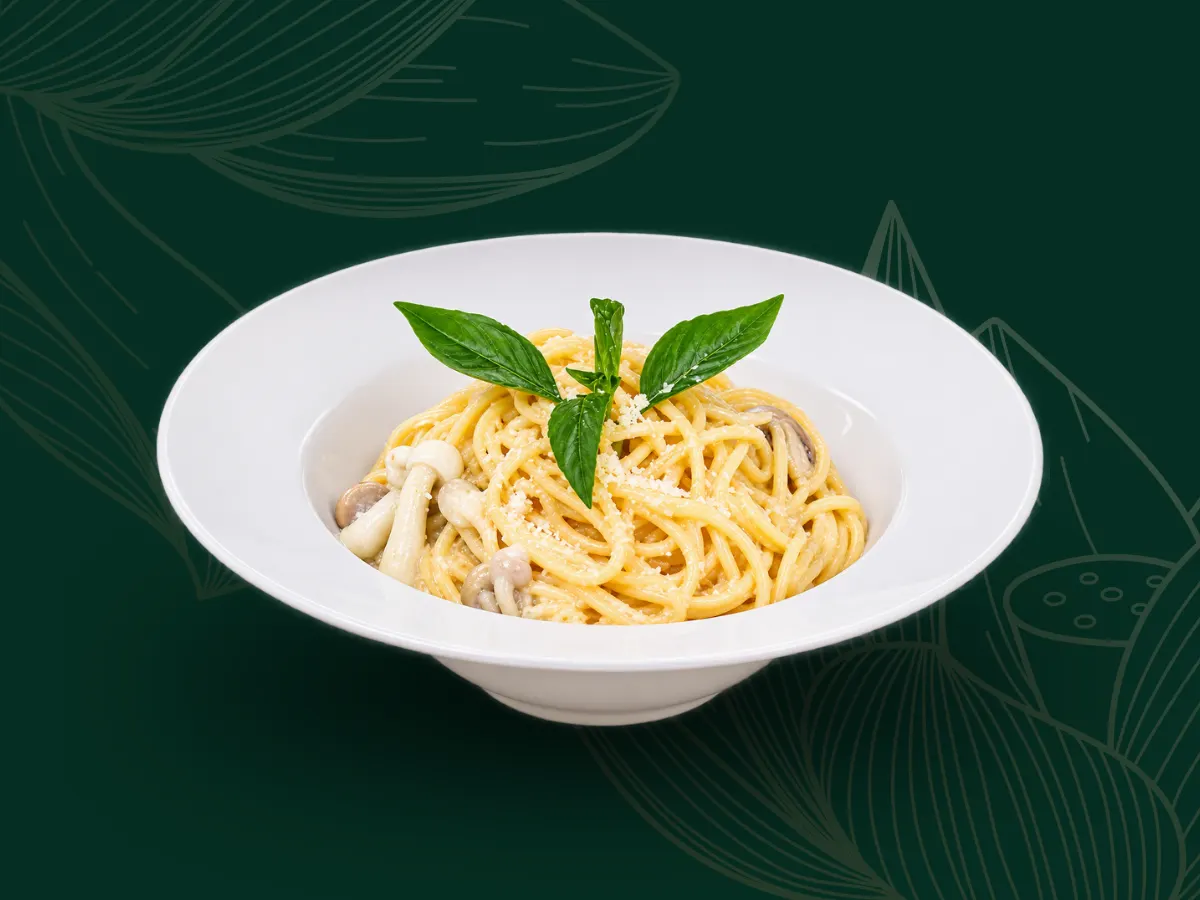 Mỳ Ý Sốt Kem Nấm 2